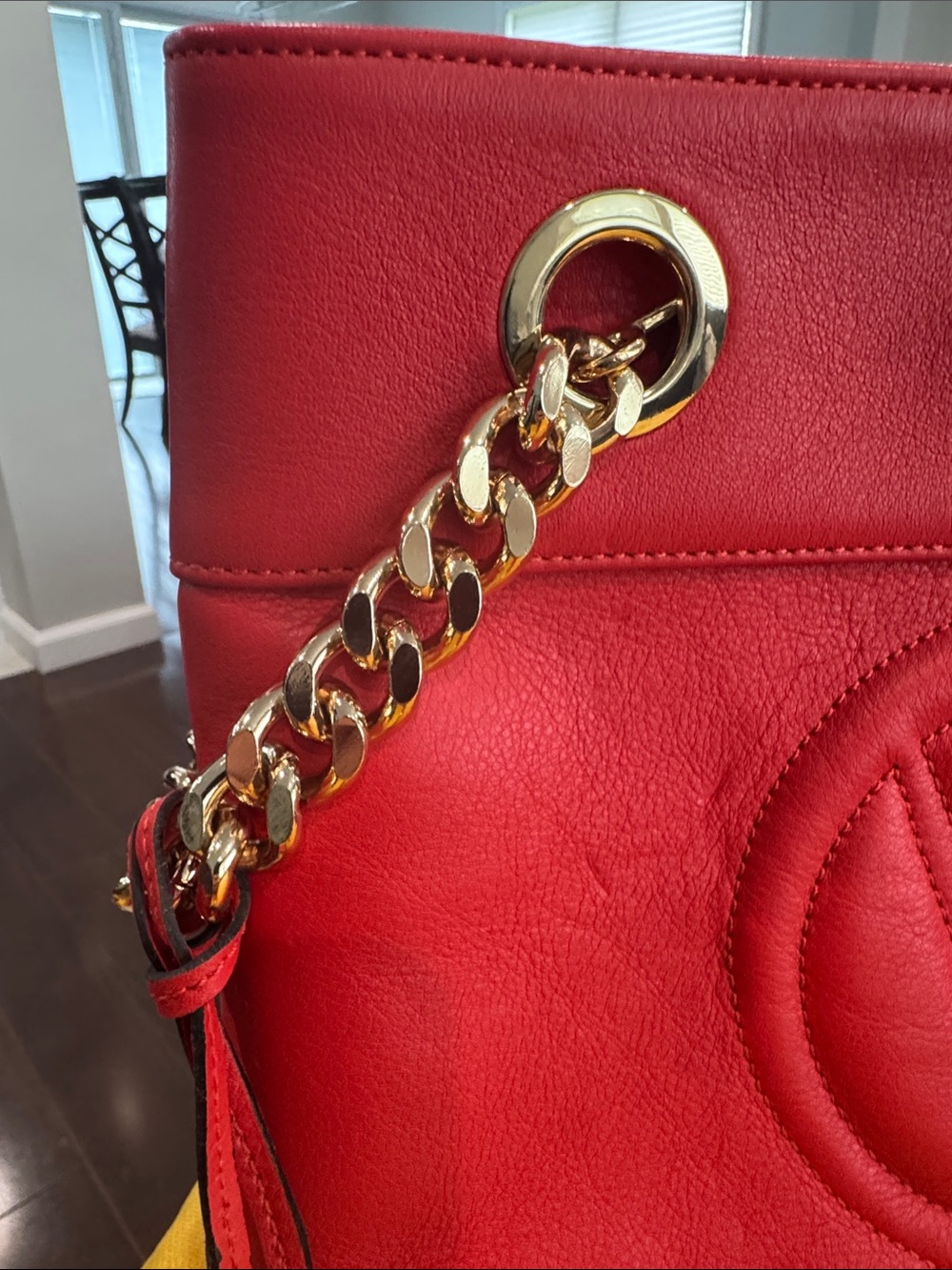 VALENTINO BY MARIO VALENTINO LEATHER SHOULDER BAG WITH LEATHER STUDDED WALLET - Picture 6 of 6